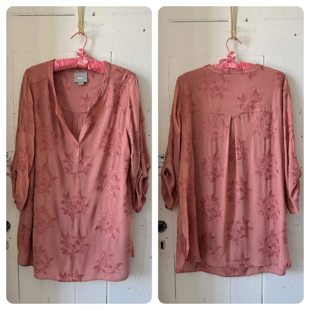 Maeve  Kew Embroidered Tunic Top Blouse